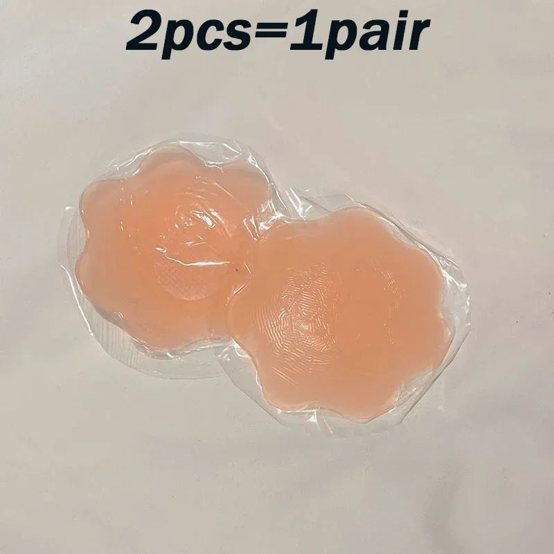 12pcs Women Silicone Nipple Cover Invisible Self-adhesive Chest Breast Stickers Female Lift Up Pads Reusable Patch Bra Intimates