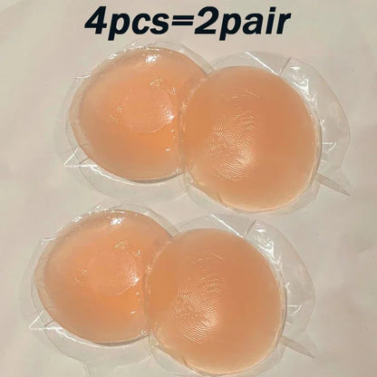 12pcs Women Silicone Nipple Cover Invisible Self-adhesive Chest Breast Stickers Female Lift Up Pads Reusable Patch Bra Intimates