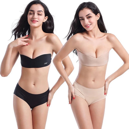 Soutien gorge à bandeau en adhésif