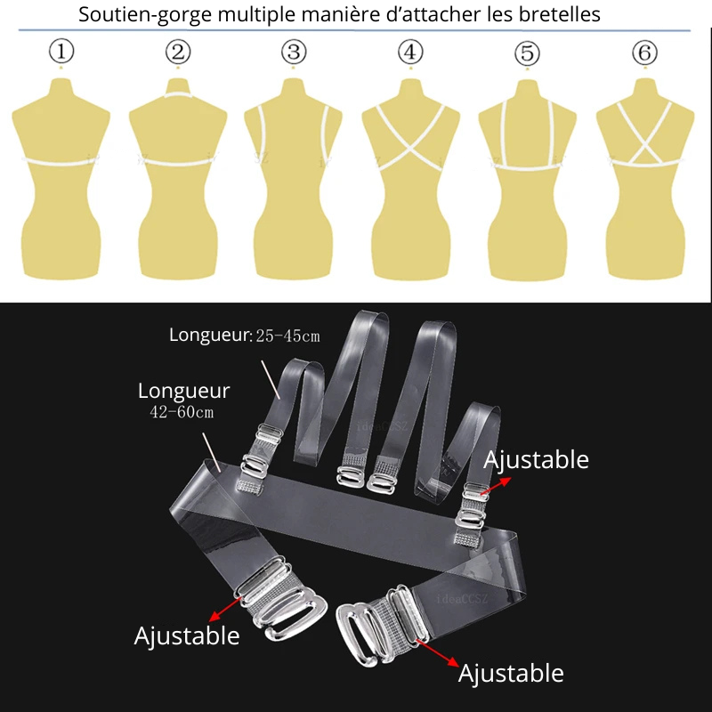Soutien gorge à coque adhésive