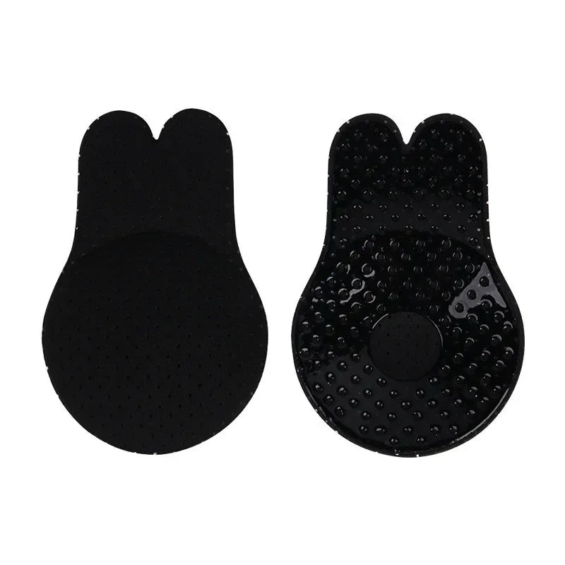 Soutien gorge  adhésif en silicone noir