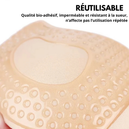 Soutien gorge adhésif sans dos réutilisable