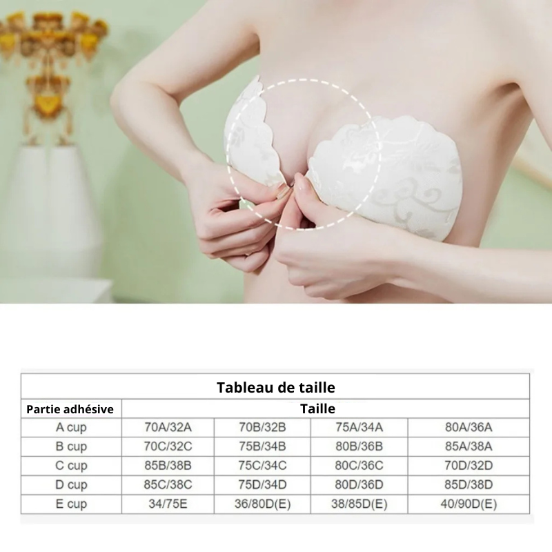 Soutien gorge style mariage en adhésif 