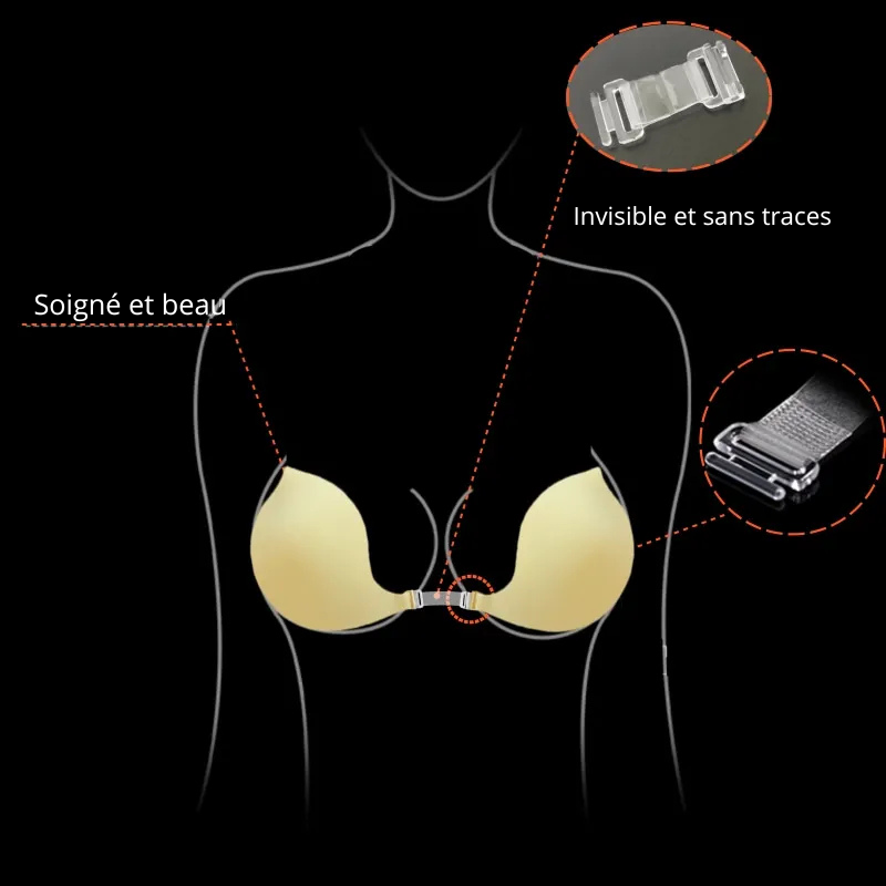 sans bretelle soutien gorge adhésif