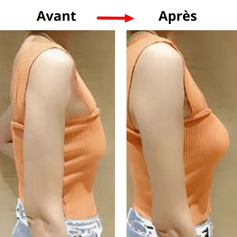 soutien gorge coque adhésif avant après
